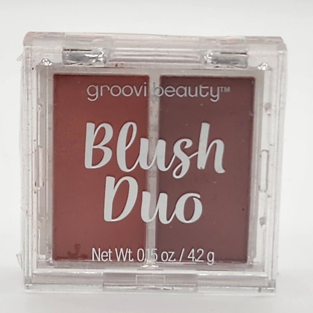 Groovi Beauty Blush Duo Palette Full Size 0.15 oz / 42g New Sealed